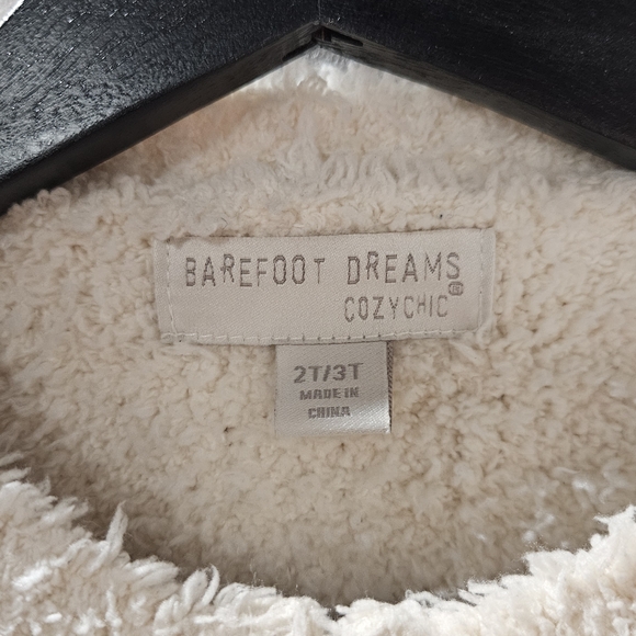 Barefoot Dreams Cozy Chic Zip up Cream Sweater - Picture 5 of 6